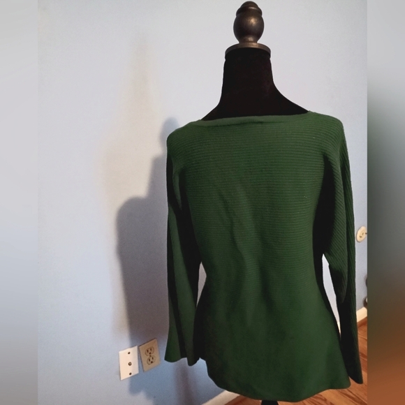 NWOT Cyrus Womens Large Royal Pine Green Sweater Top Meeting Dinner Drinks - Picture 2 of 3